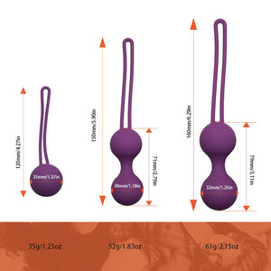 3Pcs Silicone Vaginal Kegel Balls