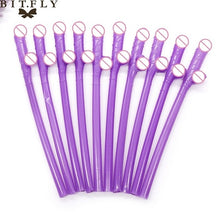 Load image into Gallery viewer, 10 Pcs Penis Straws