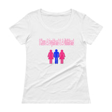 Load image into Gallery viewer, I Have A Boyfriend And A Girlfriend Ladies&#39; Scoopneck T-Shirt