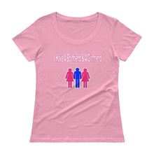 Load image into Gallery viewer, I Have A Boyfriend And A Girlfriend Ladies&#39; Scoopneck T-Shirt