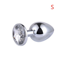 Load image into Gallery viewer, Metal Anal Plug With Diamond