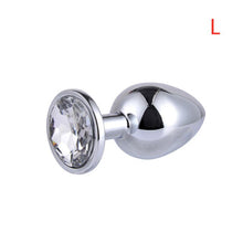 Load image into Gallery viewer, Metal Anal Plug With Diamond