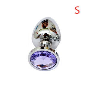 Metal Anal Plug With Diamond