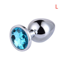 Load image into Gallery viewer, Metal Anal Plug With Diamond