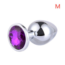 Load image into Gallery viewer, Metal Anal Plug With Diamond