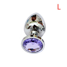 Load image into Gallery viewer, Metal Anal Plug With Diamond