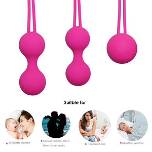 3Pcs Silicone Vaginal Kegel Balls