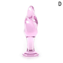 Load image into Gallery viewer, Down To Please Pink Glass Anal Plug